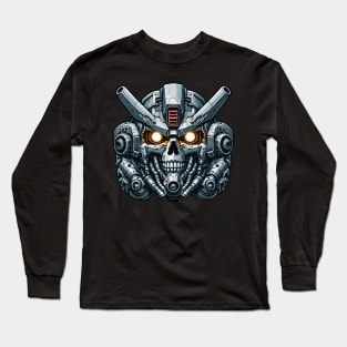 Biomech Skull S01 D73 Long Sleeve T-Shirt